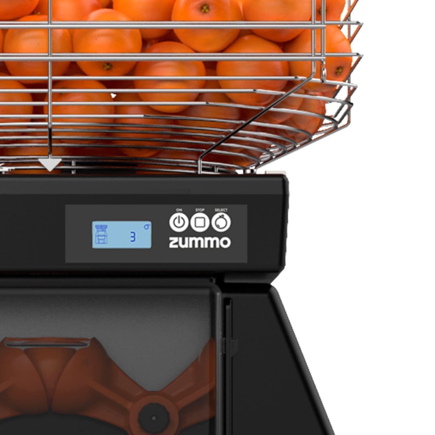 EXPRIMIDORA DE JUGOS AUTOMÁTICA PROFESIONAL ZUMMO Z40 NATURE CON GABINETE-8