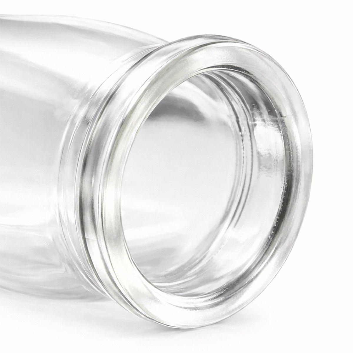 PACK DE 6 FRASCO DE VIDRIO 200CC TAPA HERMÉTICA PLASTICA-4