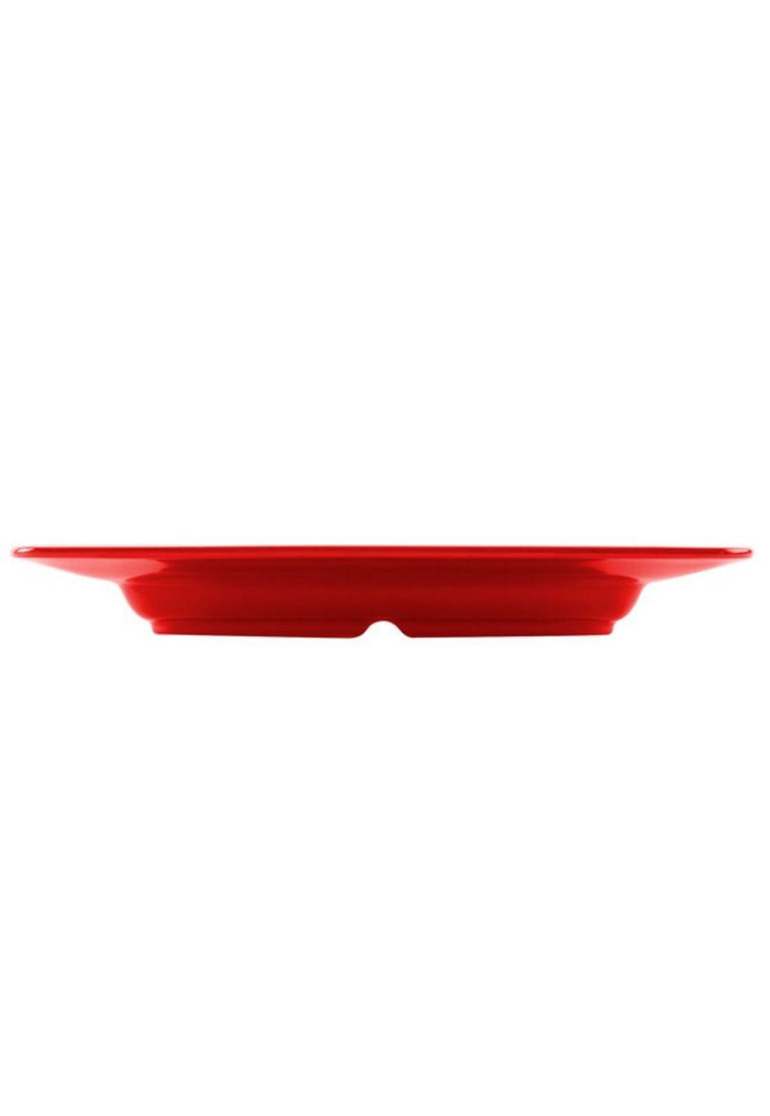 PLATO CUADRADO MELAMINA ROJA 30x30 cm-4