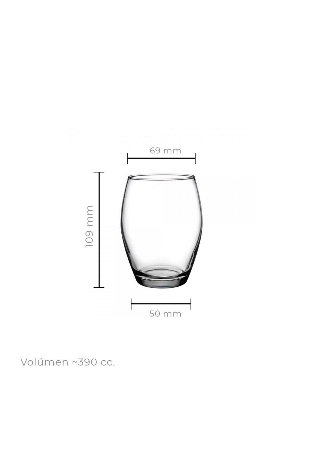 Set De 6 Vaso De Whisky 390 Cc. Linea Monte Carlo-3