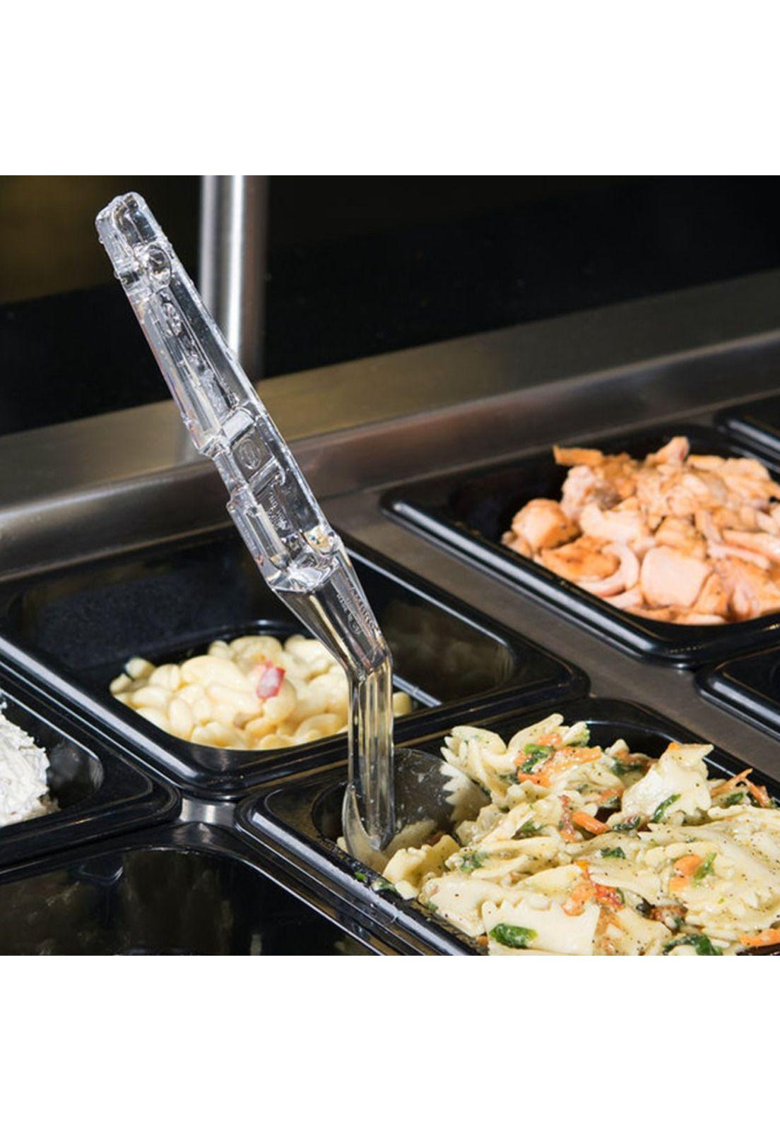 CUCHARA PARA BUFFET SOLIDA TRANSPARENTE 28 CM-2