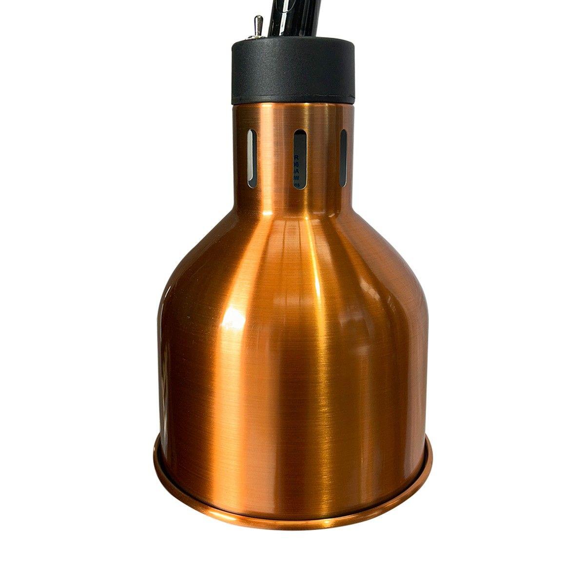 LAMPARA DECORATIVA COLOR BRONCE CALEFACCIONADA RETRACTIL 250 W-2