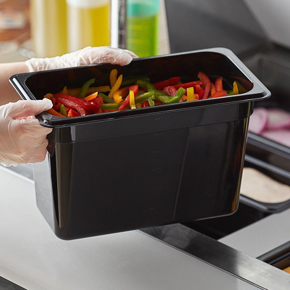 Contenedor Gn Policarbonato Negro 1/3x20 Cm-3