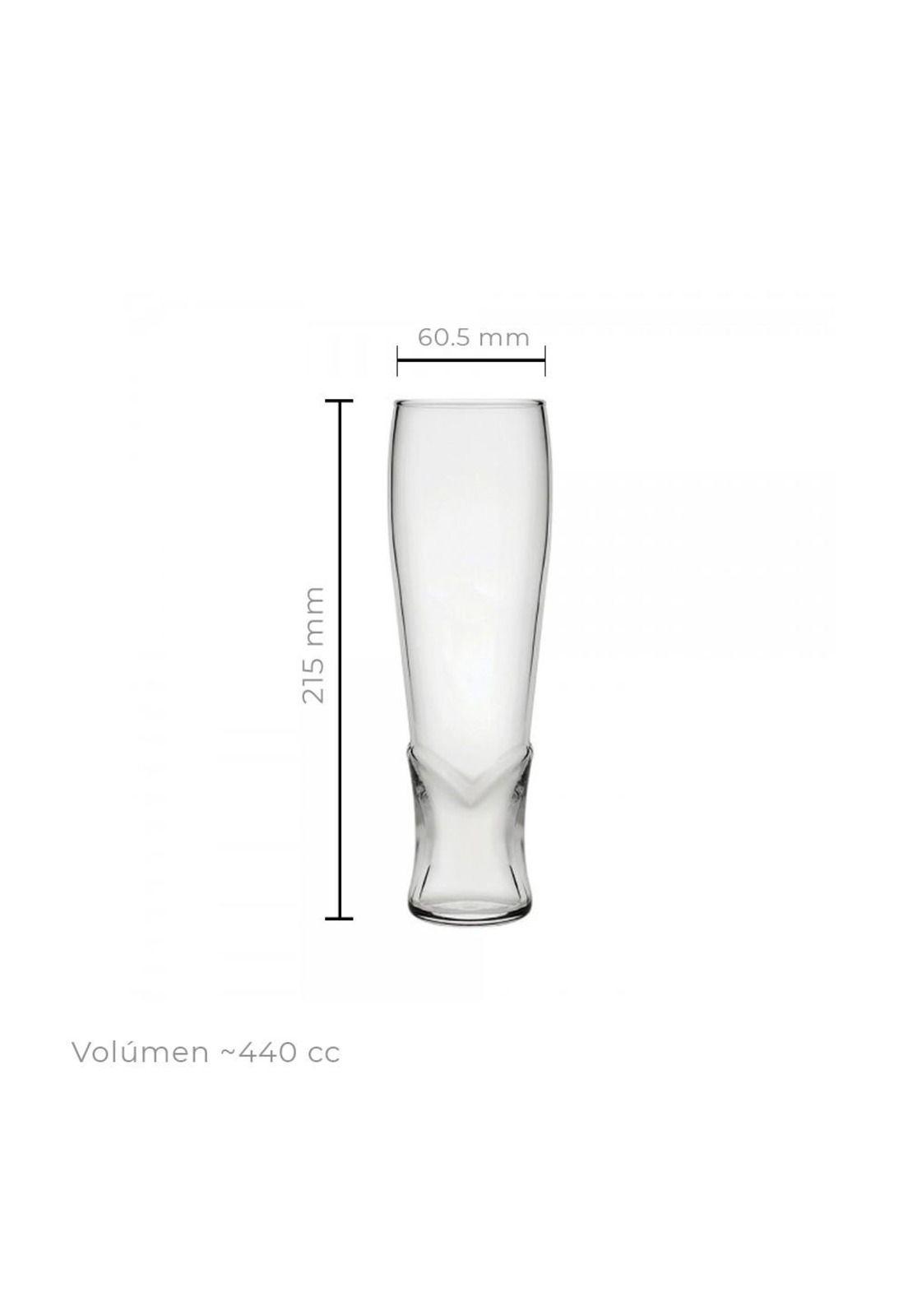 Set De 4 Vaso Alto Cerveza Trigo 450 Cc.-3