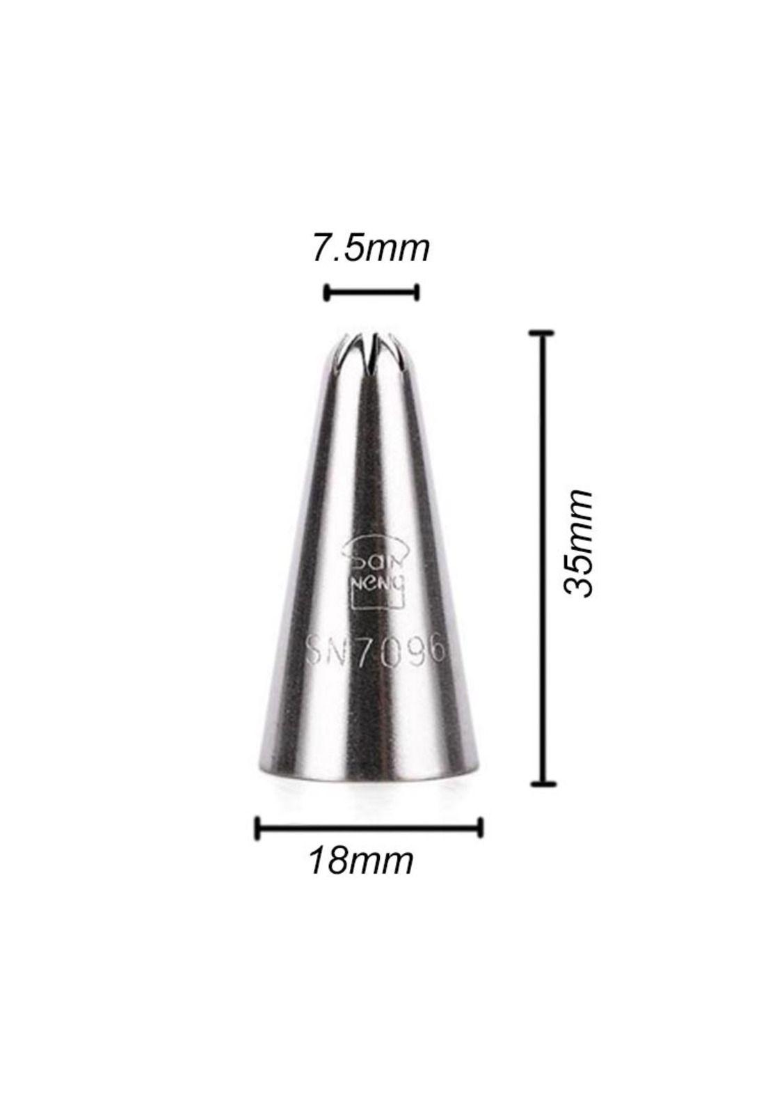 Set De 2 Boquilla Estrella 8p Inox Ø7.5xø18x35mm-3