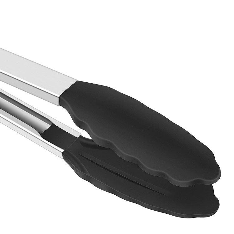 TENAZA ACERO INOX CON PUNTA DE SILICONA 30 CM-3