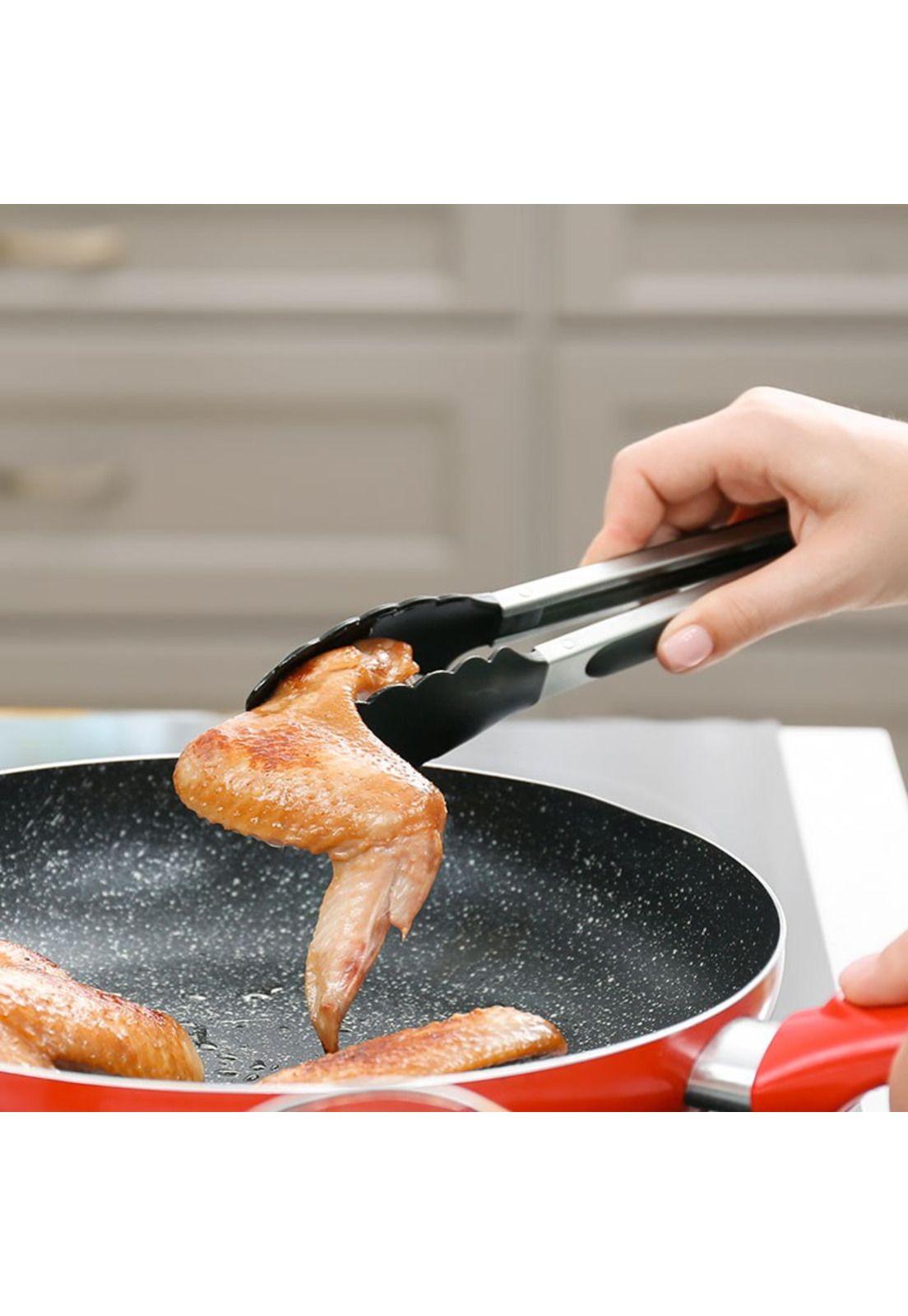 Tenaza Acero Inox Con Punta De Silicona 23 Cm-4