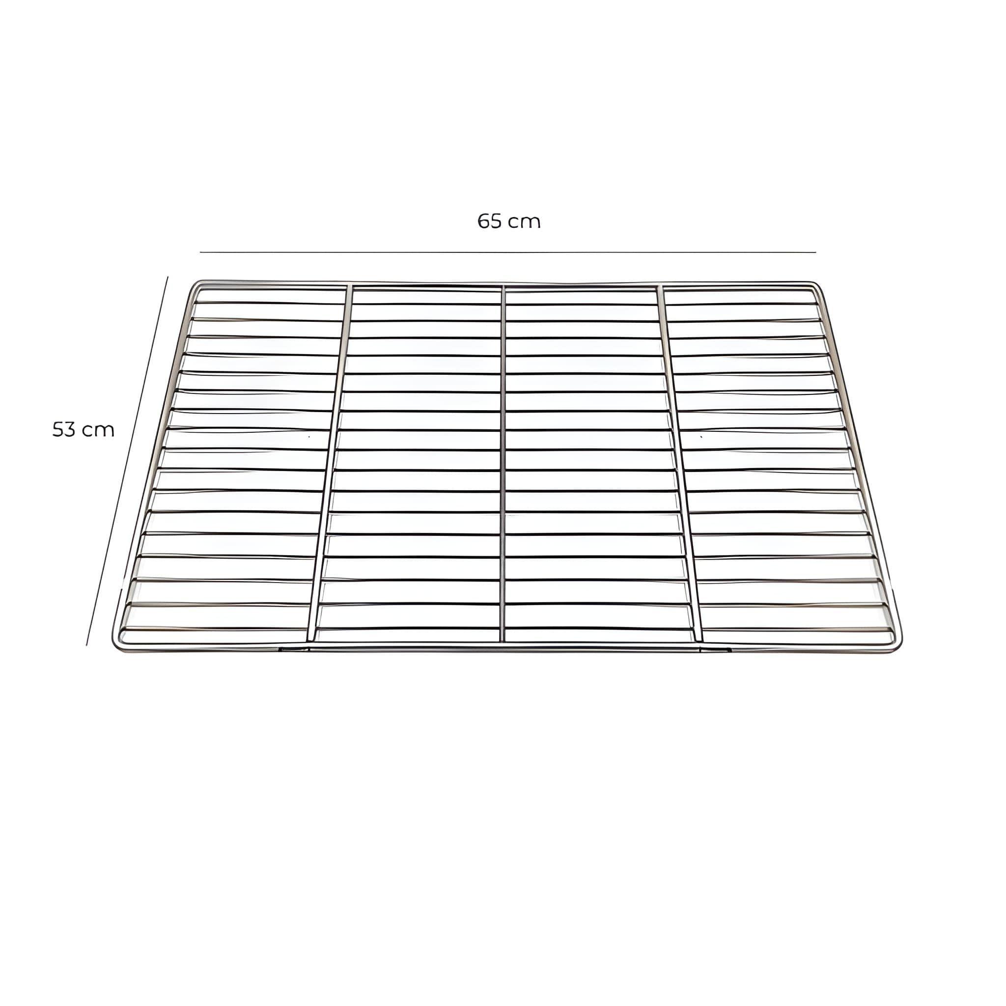 Rejilla de Acero Inoxidable GN 2/1 65x53 cm Reforzada-3