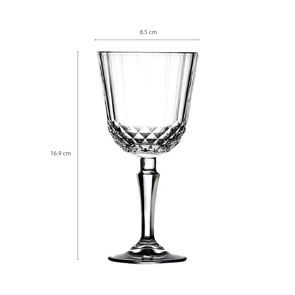 SET 3 COPAS VINO BLANCO 230 CC. LINEA DIONY-4