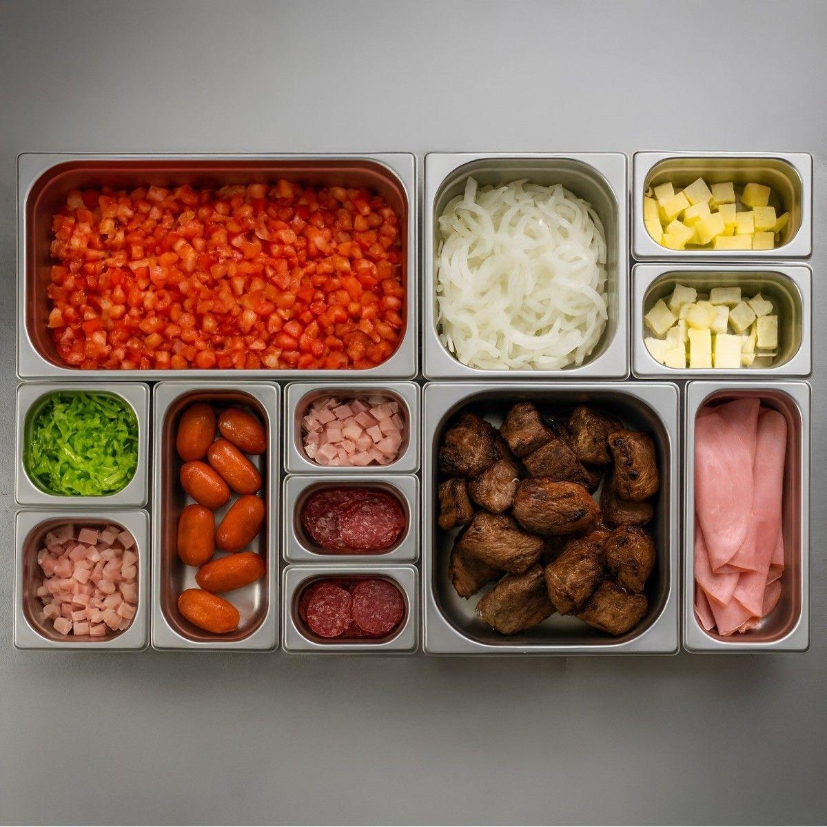 CONTENEDOR GASTRONOMICO ACERO INOXIDABLE PERFORADO GN 1/1 X 15 CM-2