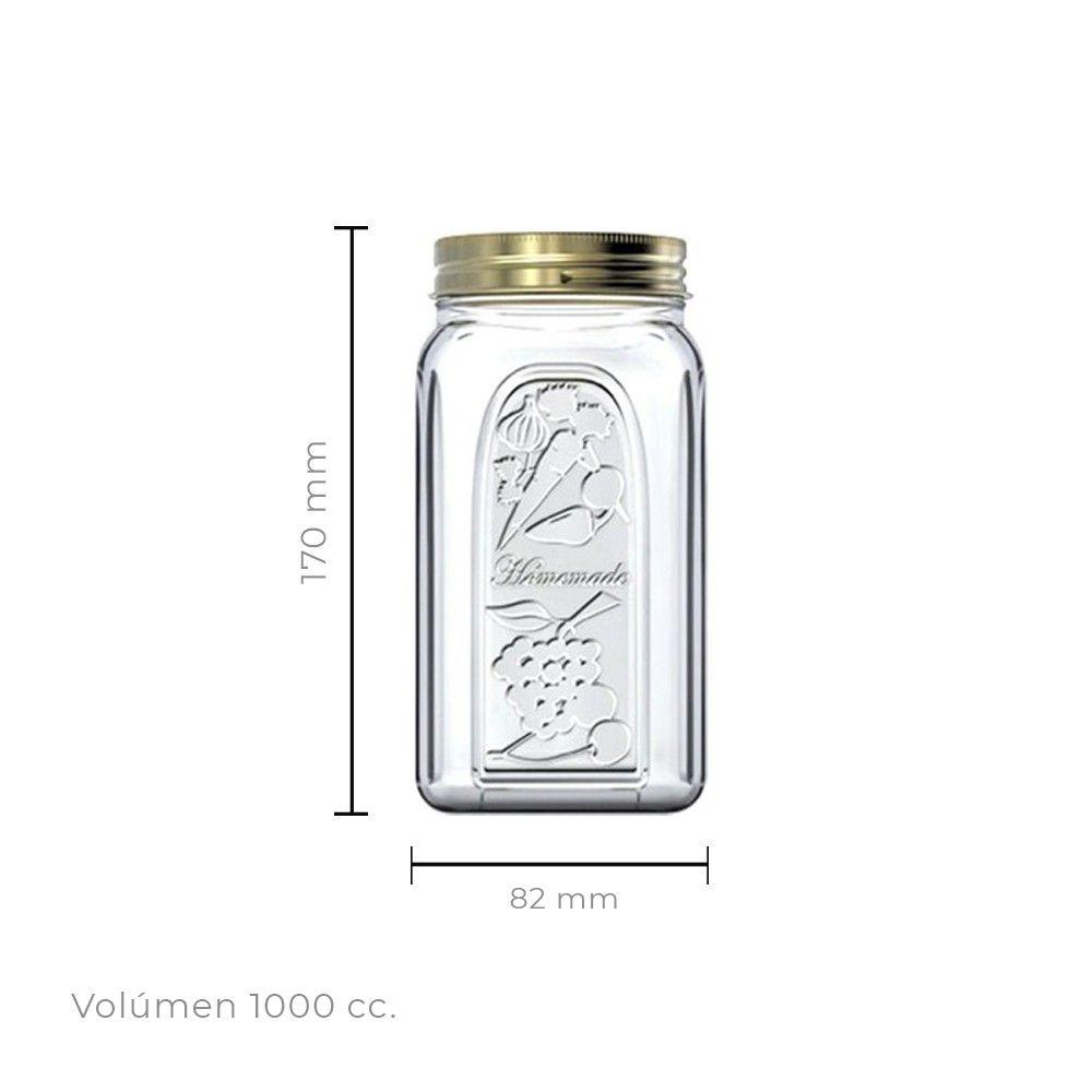 FRASCO CON TAPA DE METAL 1000 ML-2