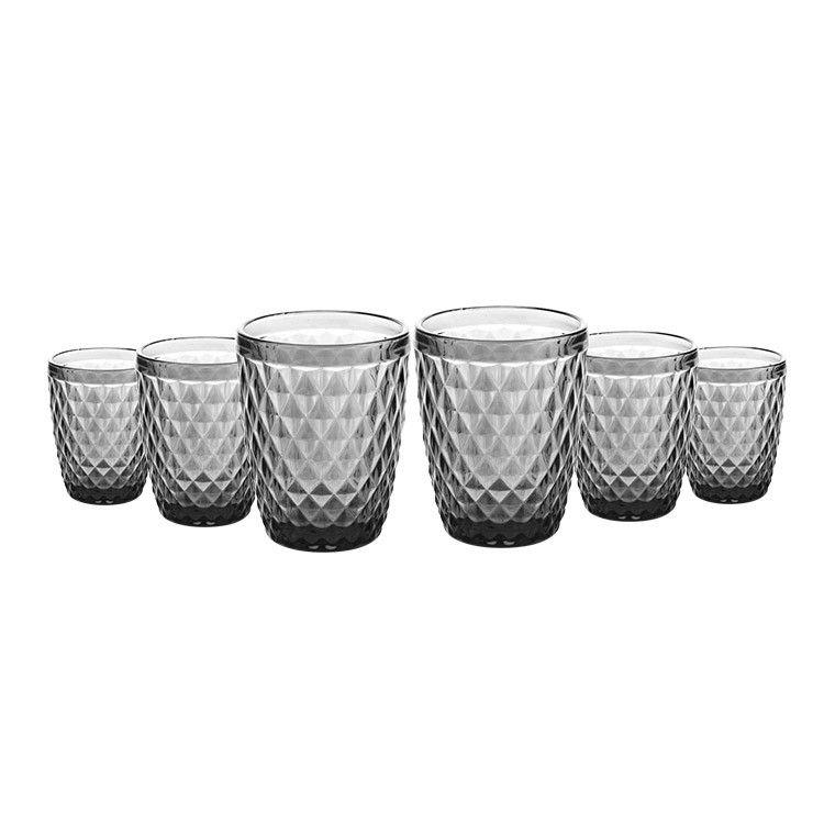 SET 6 VASOS GRIS 240ML IMAHE-2