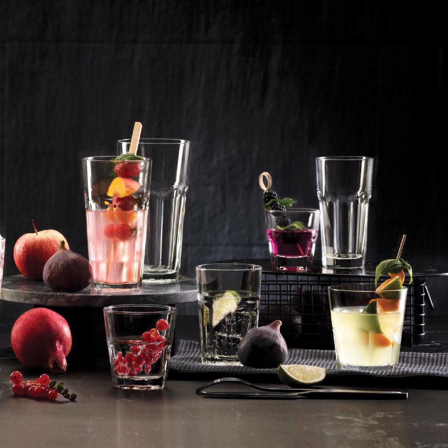 SET 12 VASOS REFRESCO MOD.CASABLANCA  285CC.-2