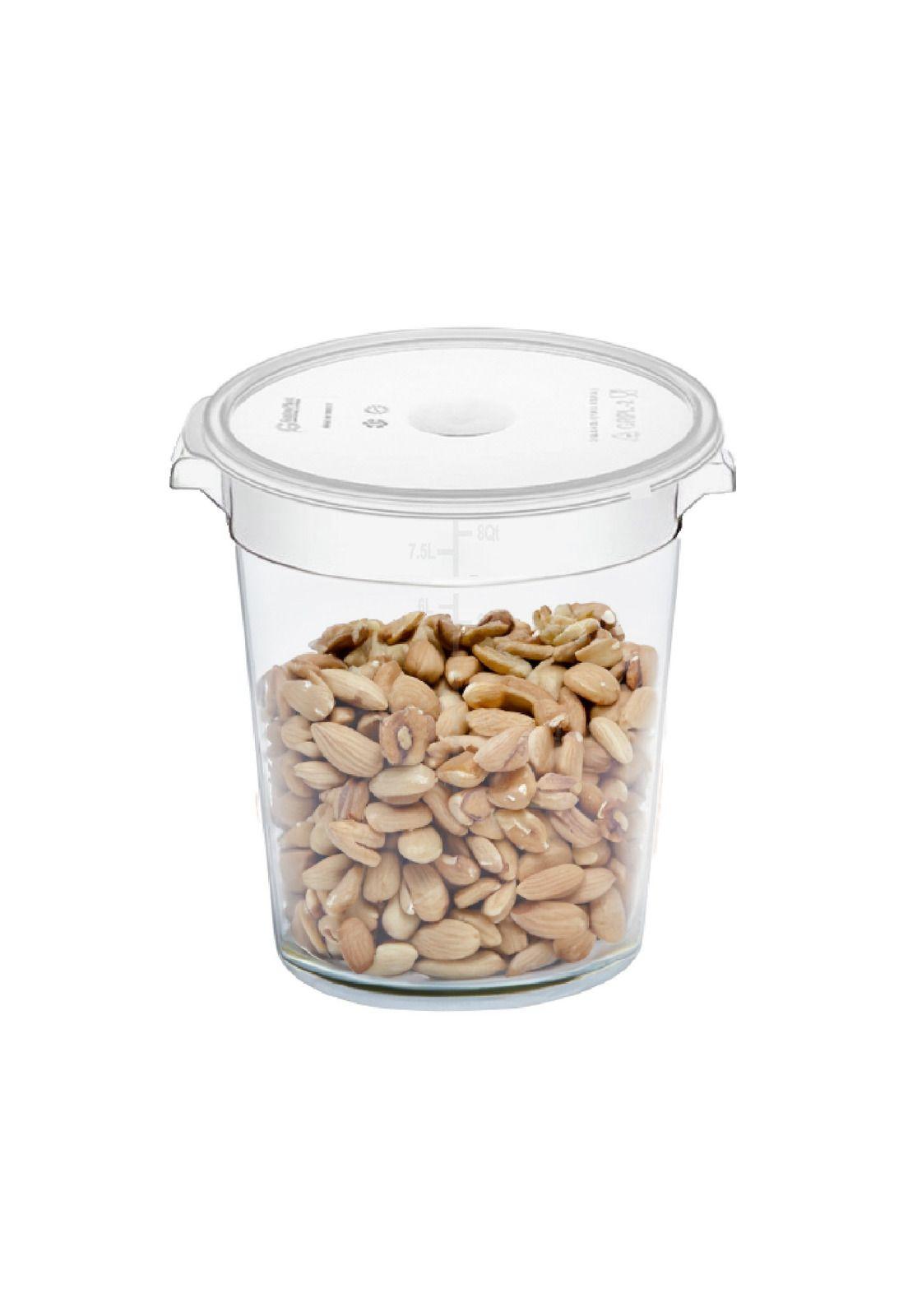 Contenedor Policarbonato Redondo 7,5 Lt Con Tapa Transparent-2