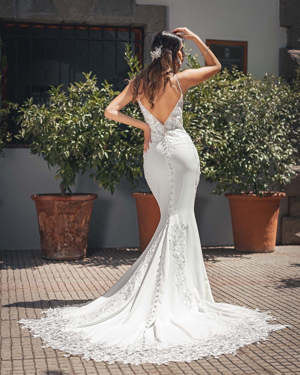 Vestido de Novia Carlota estilo Sirena-0