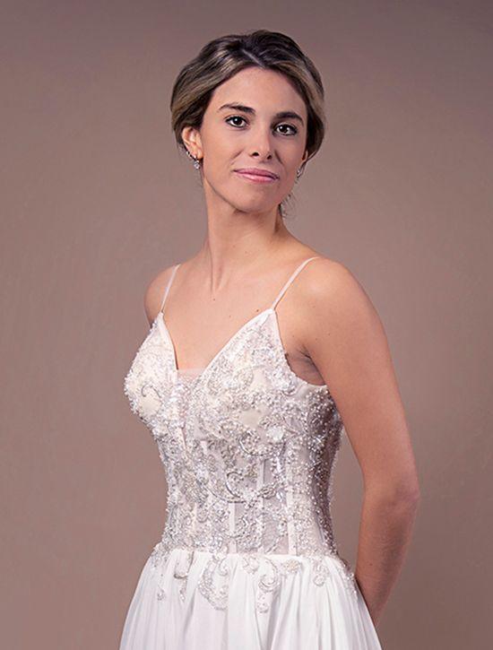 Vestido de Novia Alma falda de Chifón-2