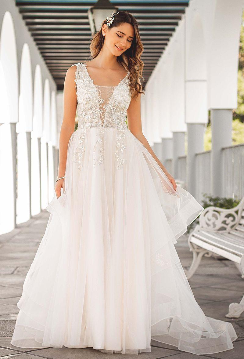 Vestido de Novia Aurora falda de Tull-0