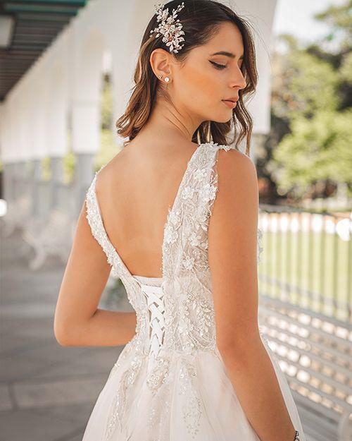 Vestido de Novia Aurora falda de Tull-2