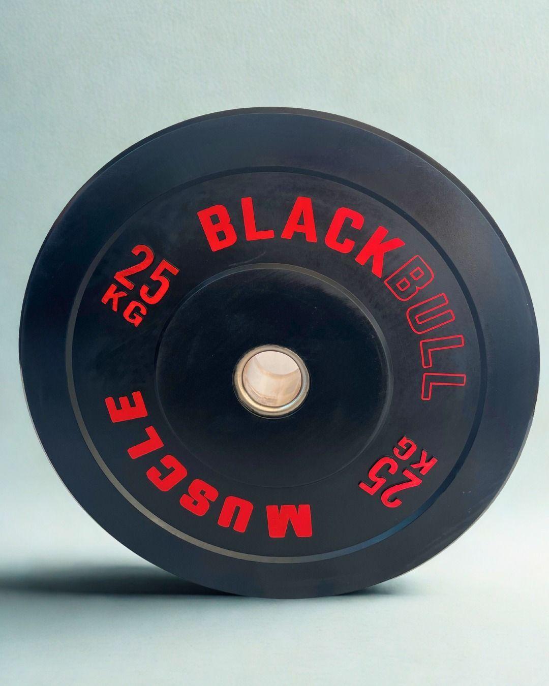 Disco Olimpico Bumper BLACK BULL MUSCLE 25 KG-2