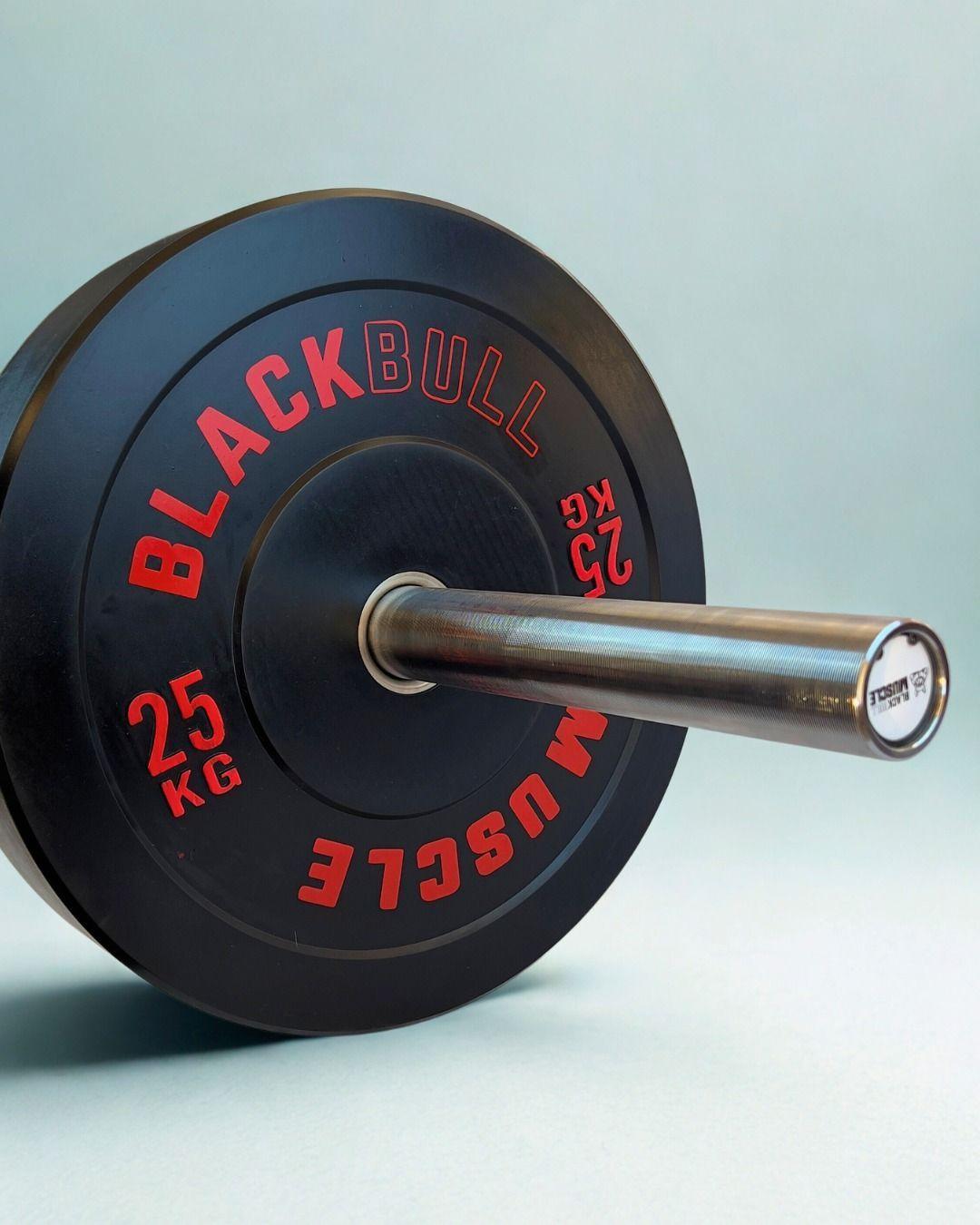 Disco Olimpico Bumper BLACK BULL MUSCLE 25 KG-3