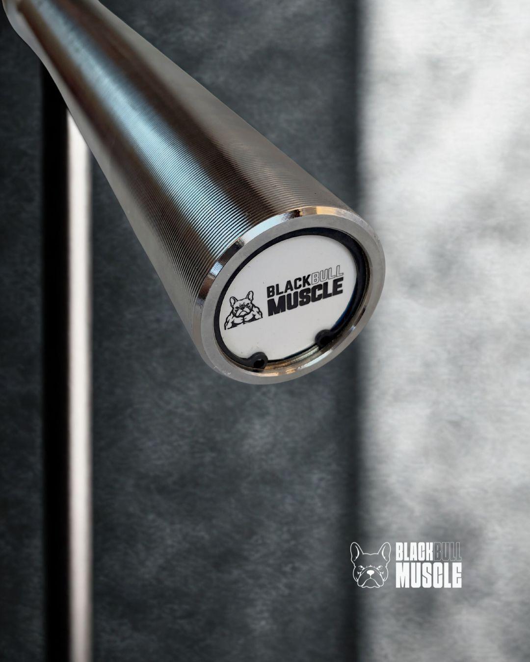 Barra Olimpica Black Bull Muscle 15 Kg Con Rodamientos-4