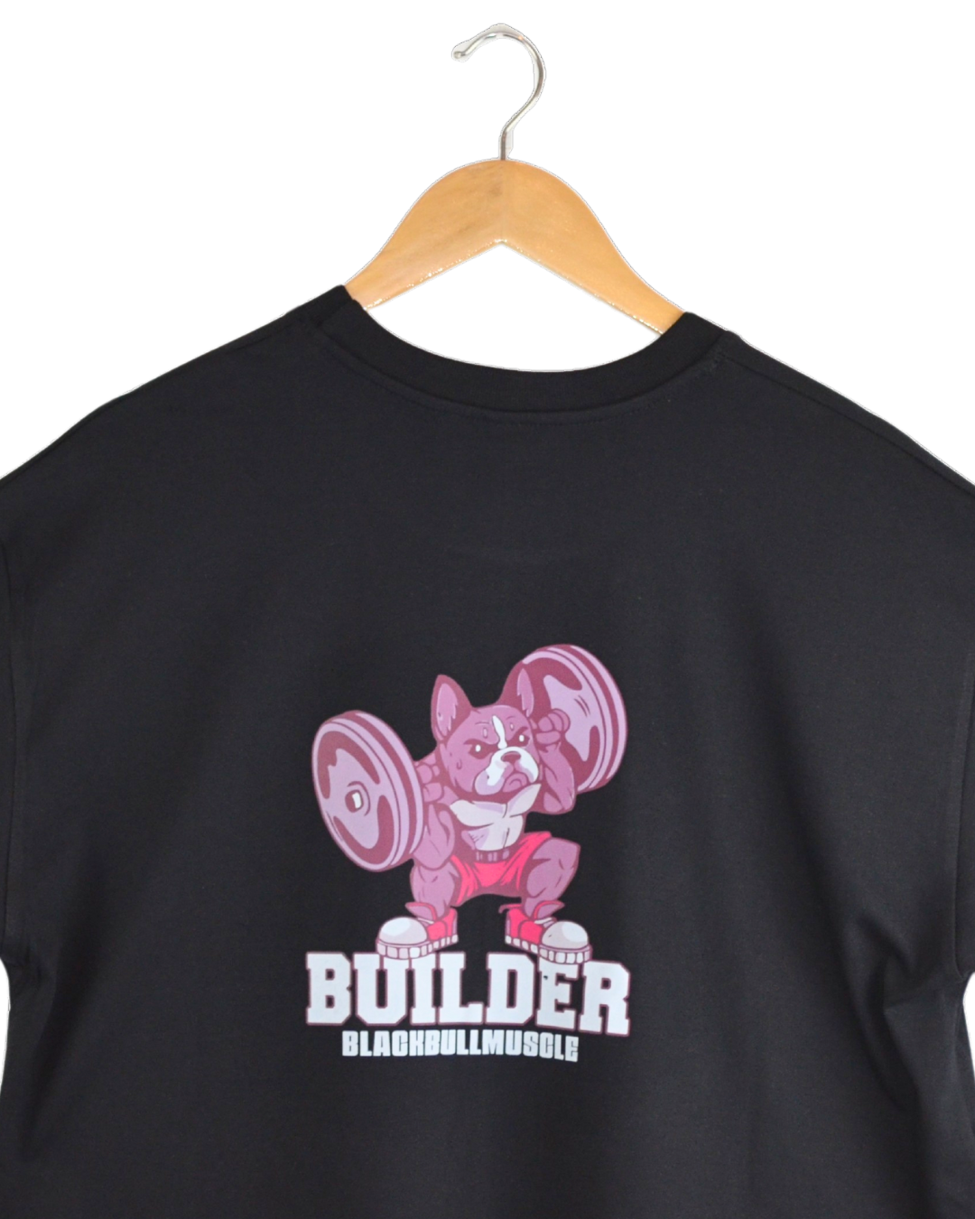 Polera Regular Black Bull Muscle Builder-1