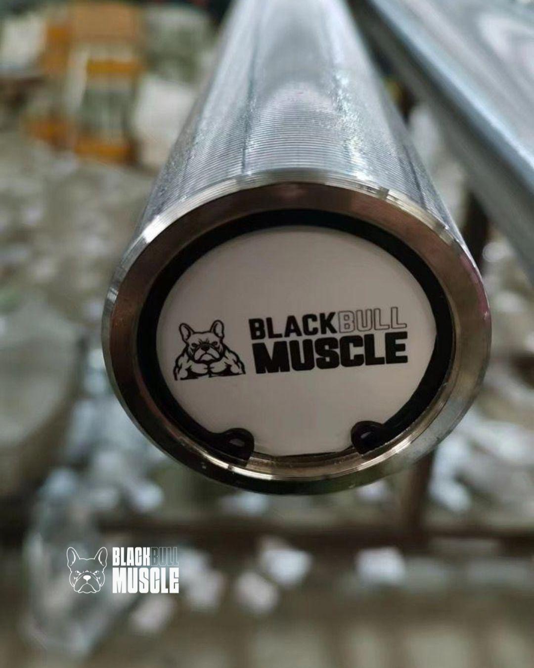 Barra Olimpica Black Bull Muscle 20 Kg Con Rodamientos-3
