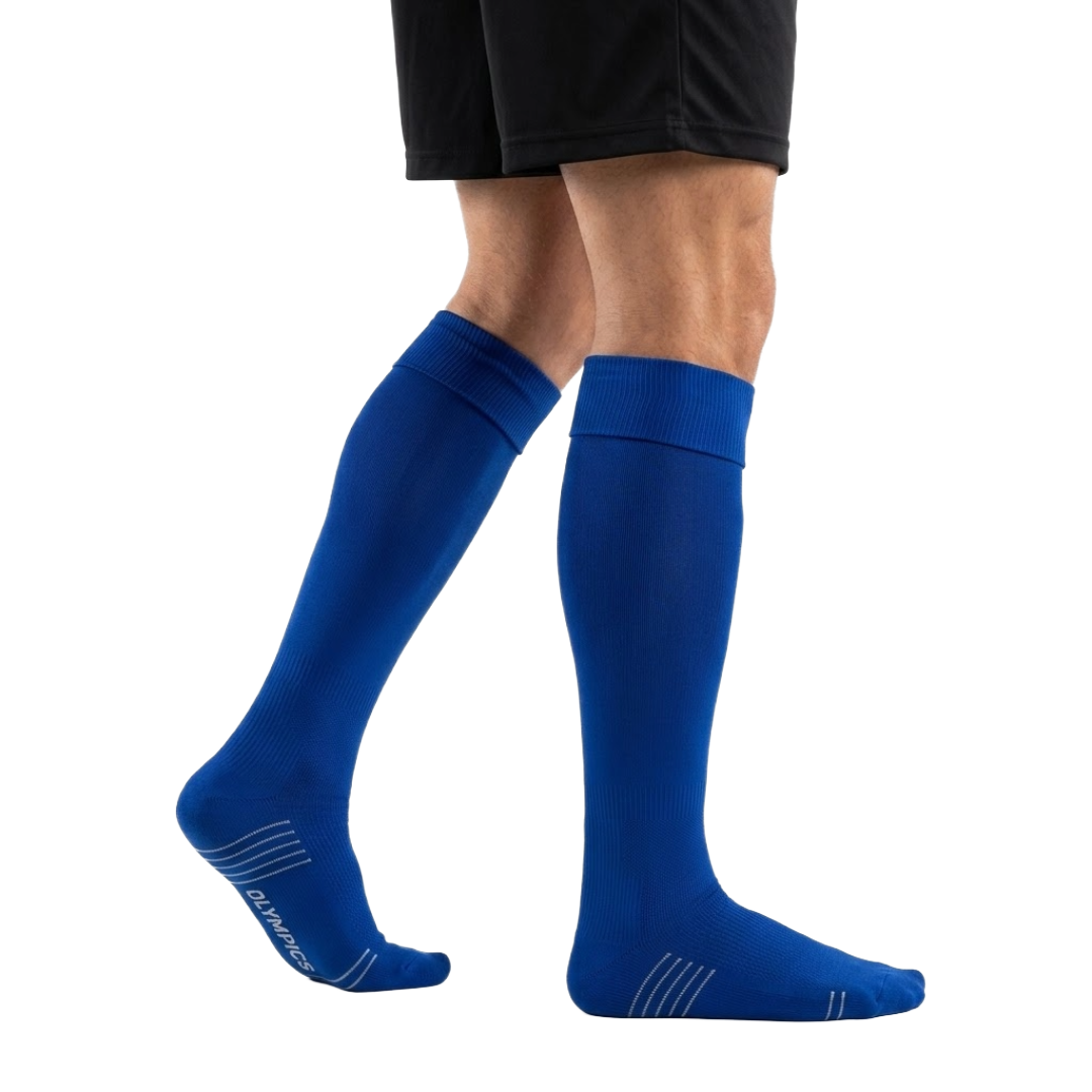 CALCETAS DE FÚTBOL OLYMPHUS ATENAS AZUL REY INFANTIL (29-33) | 1014019344-2