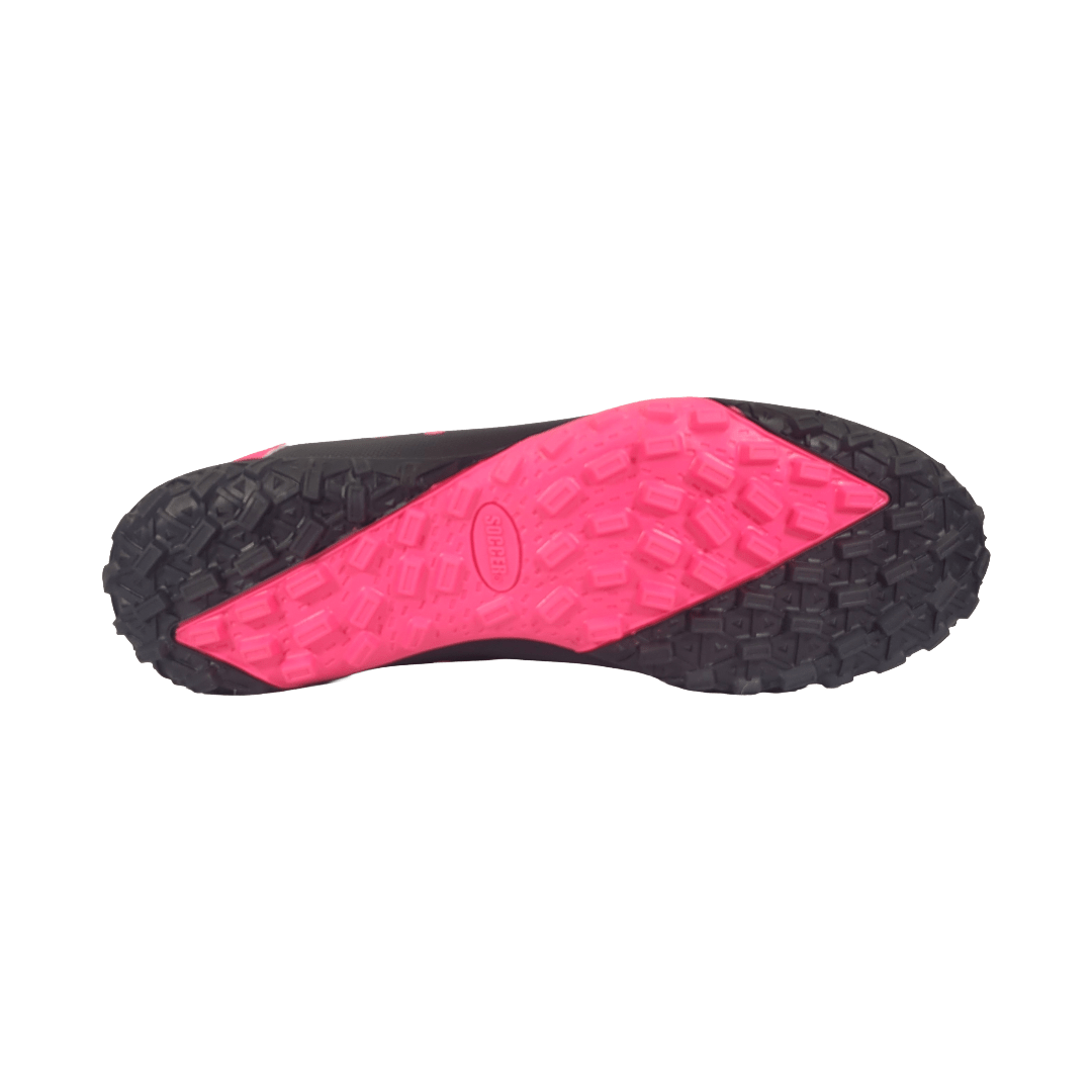 ZAPATILLAS DE BABYFÚTBOL SOCCER NEGRO/FUCSIA ADULTO | SB-3-5