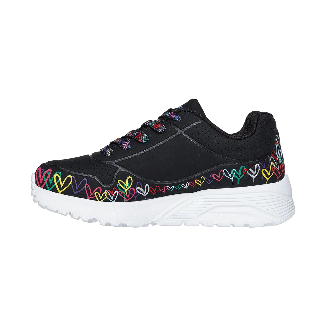 ZAPATILLAS URBANAS SKECHERS UNO LITE HEART DAZE INFANTIL | 314089L-BKMT-3
