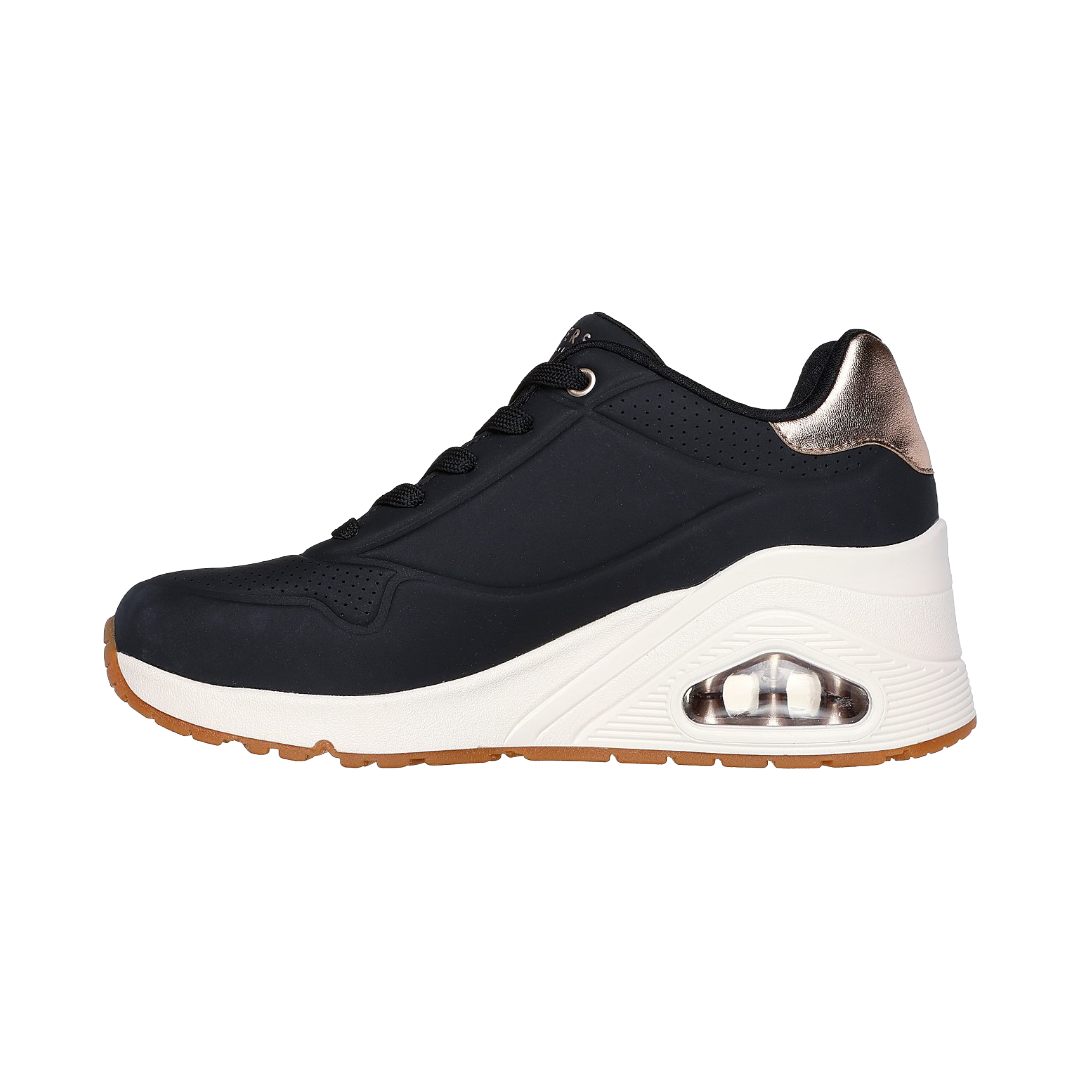 ZAPATILLAS URBANAS SKECHERS UNO WEDGE MUJER | 177520-BLK-3