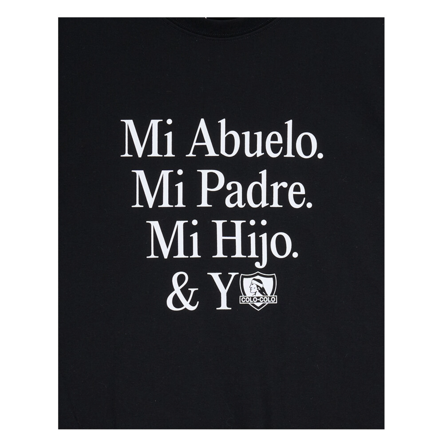 POLERA  COLO COLO URBANO CENTENARIO LEMA | CCPOI2524NE-2