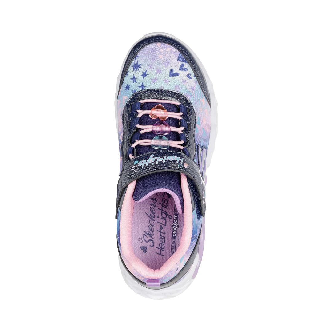 ZAPATILLAS URBANAS SKECHERS INFINITE HEART LIGHTS INFANTIL | 303261L-NVMT-2