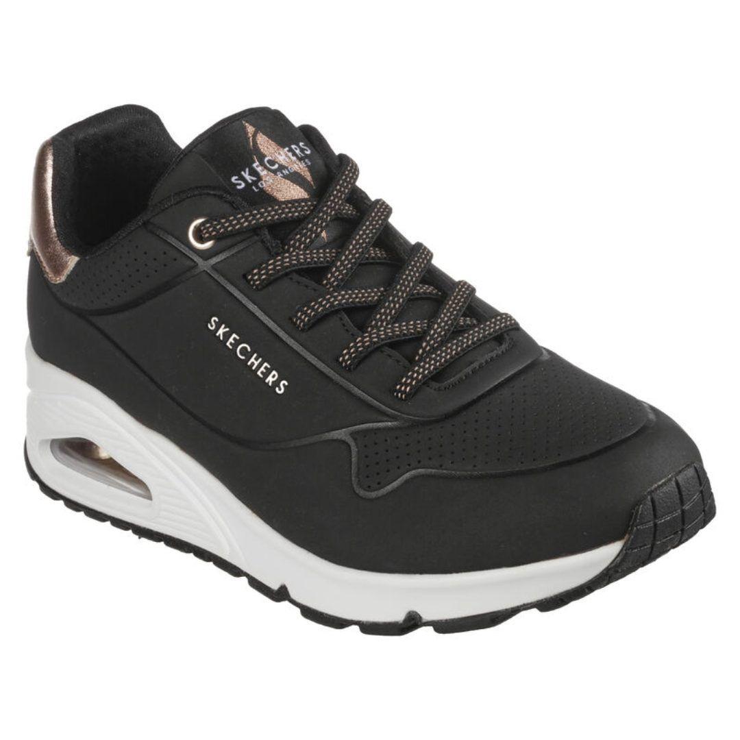 ZAPATILLAS SKECHERS UNO SHIMMER AWAY 155196-BLK-0