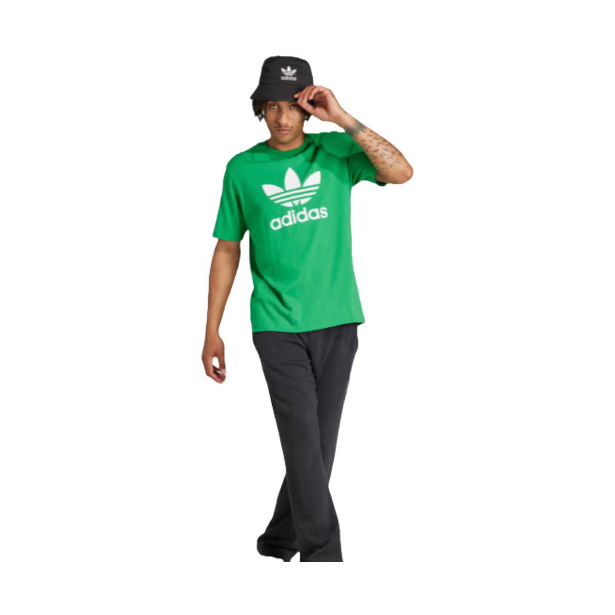 POLERA ADIDAS ADICOLOR TRIFOLIO VERDE | IR8012-3