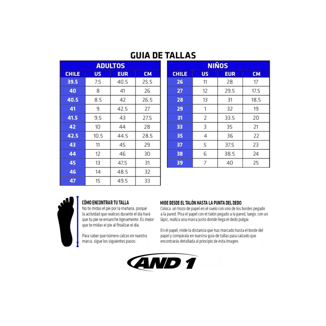 ZAPATILLAS AND 1 REVEL MID | AD90210M-WS-5