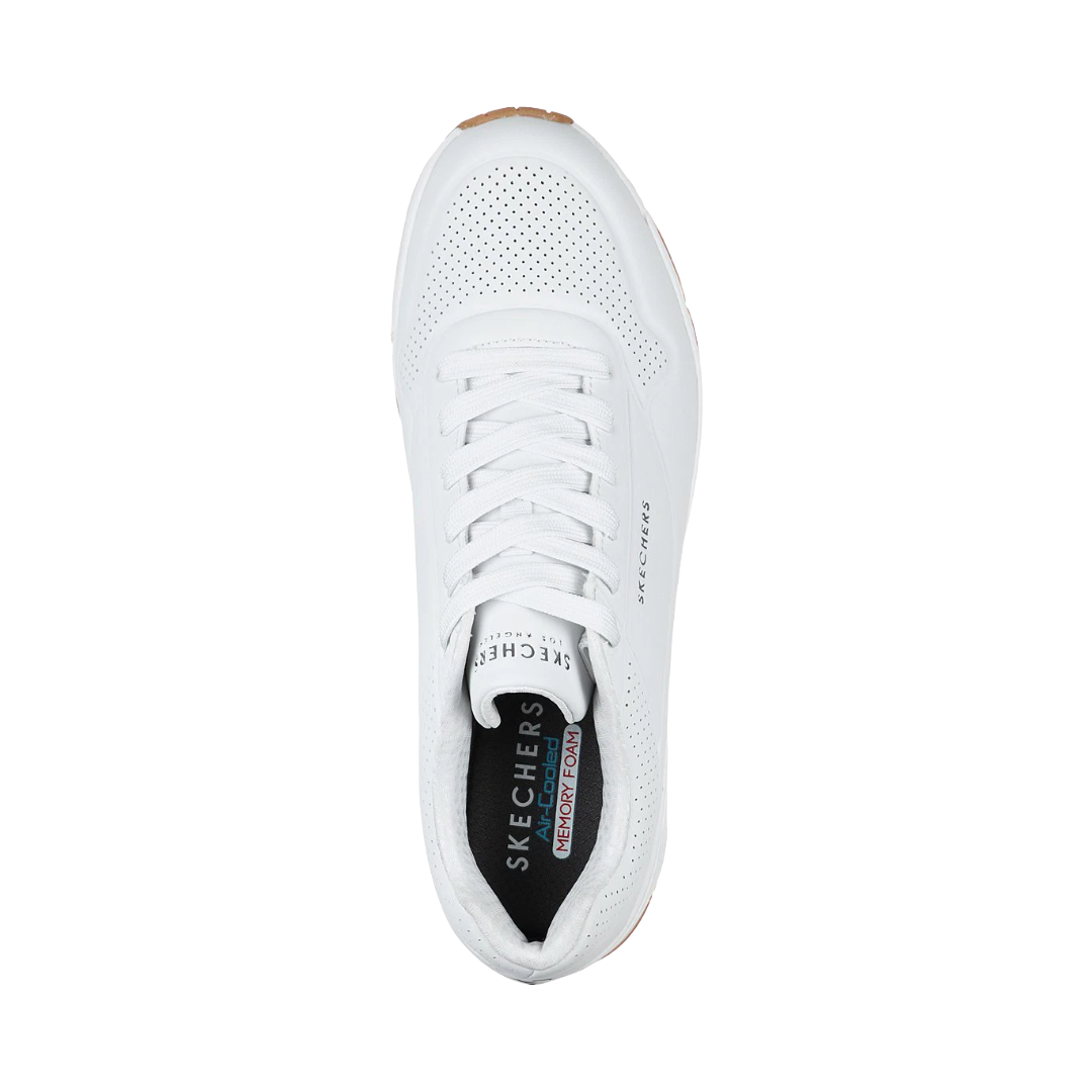 ZAPATILLAS URBANAS SKECHERS UNO STAND HOMBRE | 52458-WHT-2