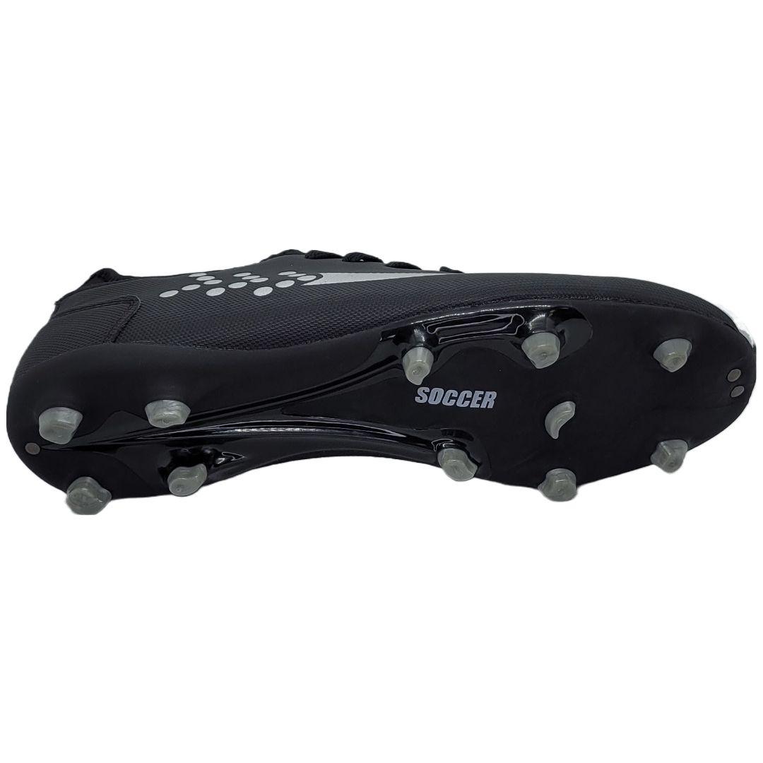 ZAPATILLAS SOCCER FUTBOL BLACK/SILVER ADULTO SP-2-2