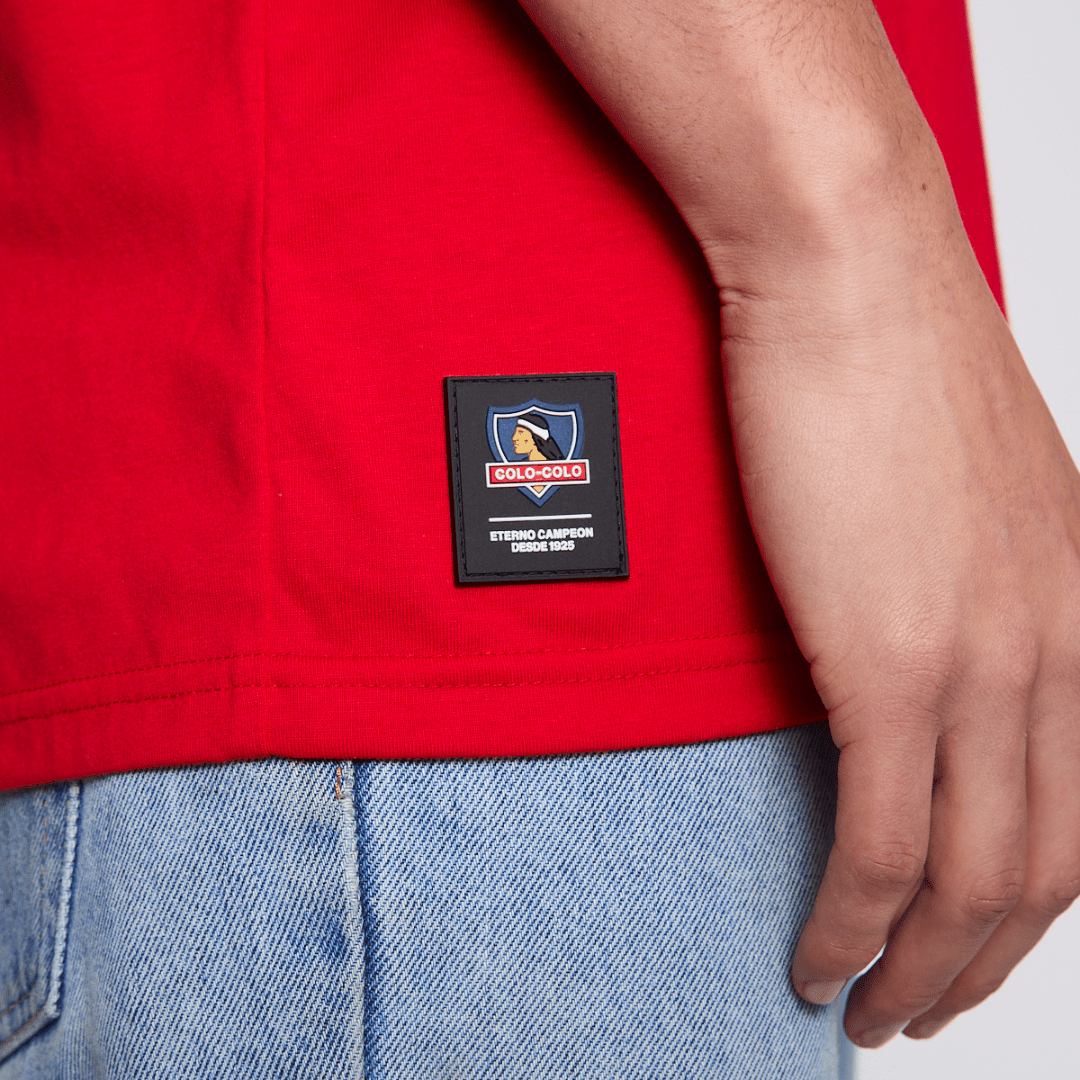 POLERA STREETMACHINE COLO COLO URBANO ESCUDO VERANO | CCPOV2620RO-3