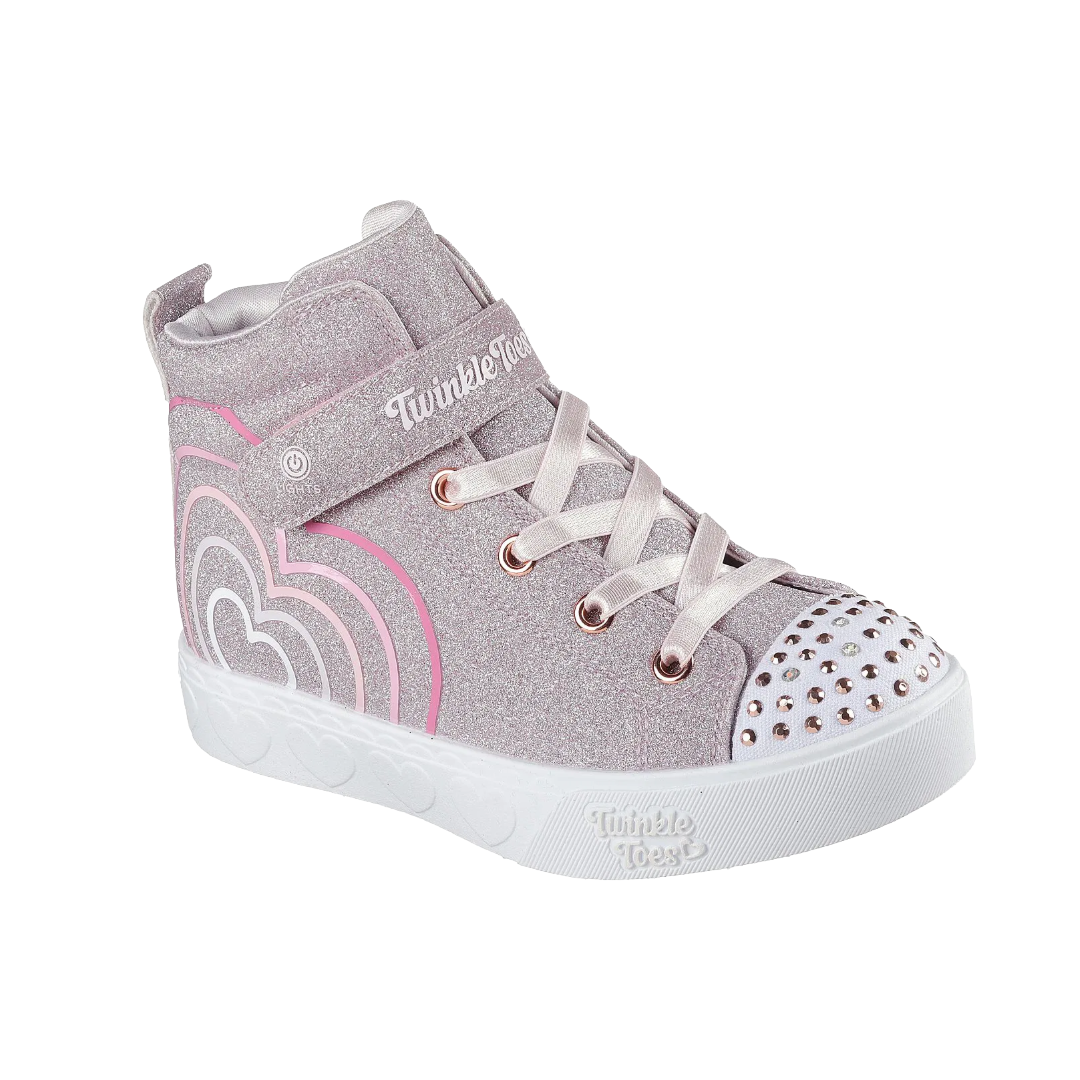 ZAPATILLAS URBANAS SKECHERS HEART STEPS GLOW INFANTIL | 314623L-RSGD-1