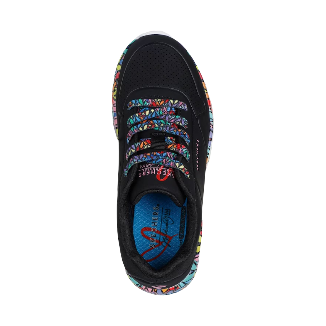 ZAPATILLAS URBANAS SKECHERS UNO LITE SUBTLE LOVE INFANTIL | 314088L-BKMT-2