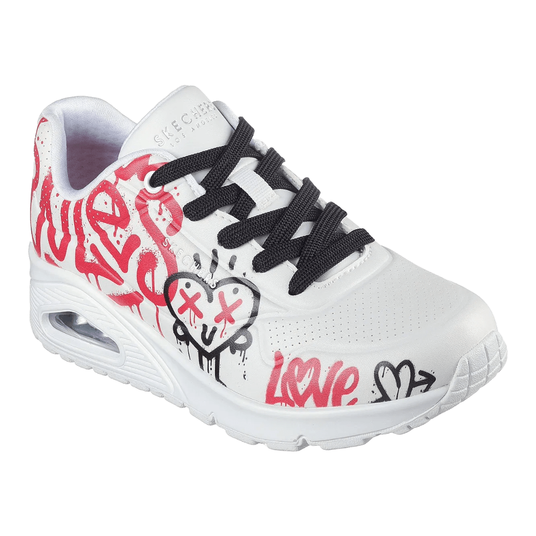 ZAPATILLAS SKECHERS UNO LOVE GRAFFITI MUJER | 177082-WRBK-1