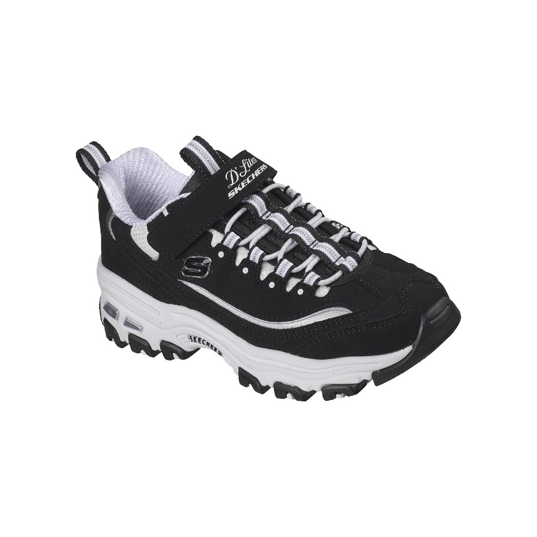 ZAPATILLAS URBANAS SKECHERS D'LITES INFANTIL | 304154L-BKW-1