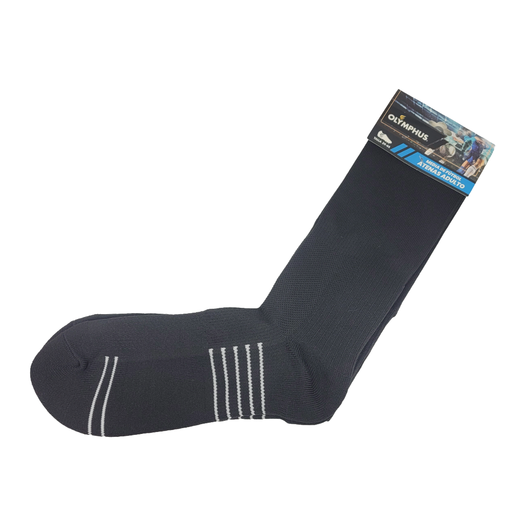 CALCETAS DE FUTBOL OLYMPHUS BLACK ADULTO 1014017901-3