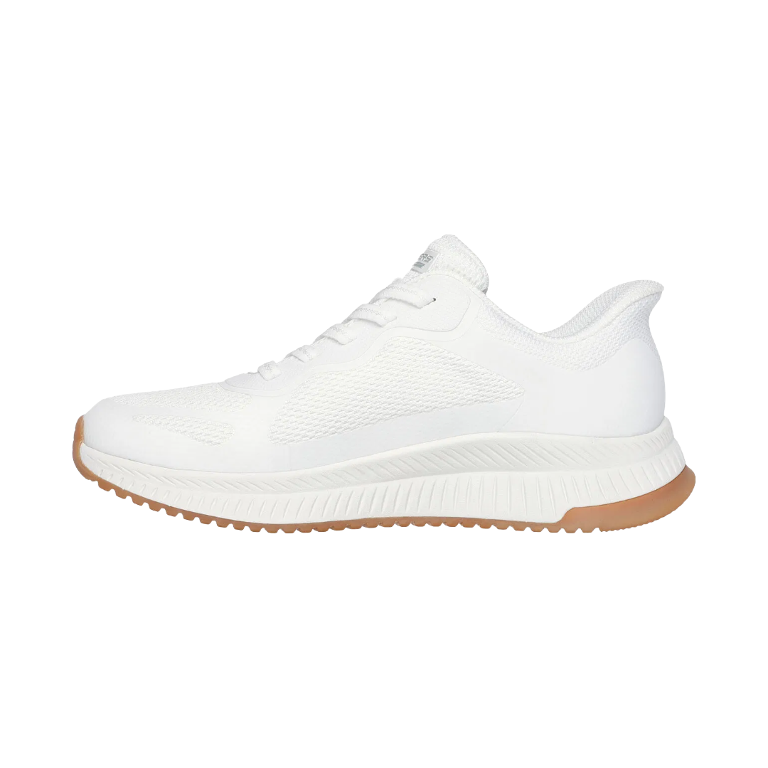 ZAPATILLAS URBANAS SKECHERS SLIP-INS BOBS SQUAD 4 MUJER | 117624-WHT-3