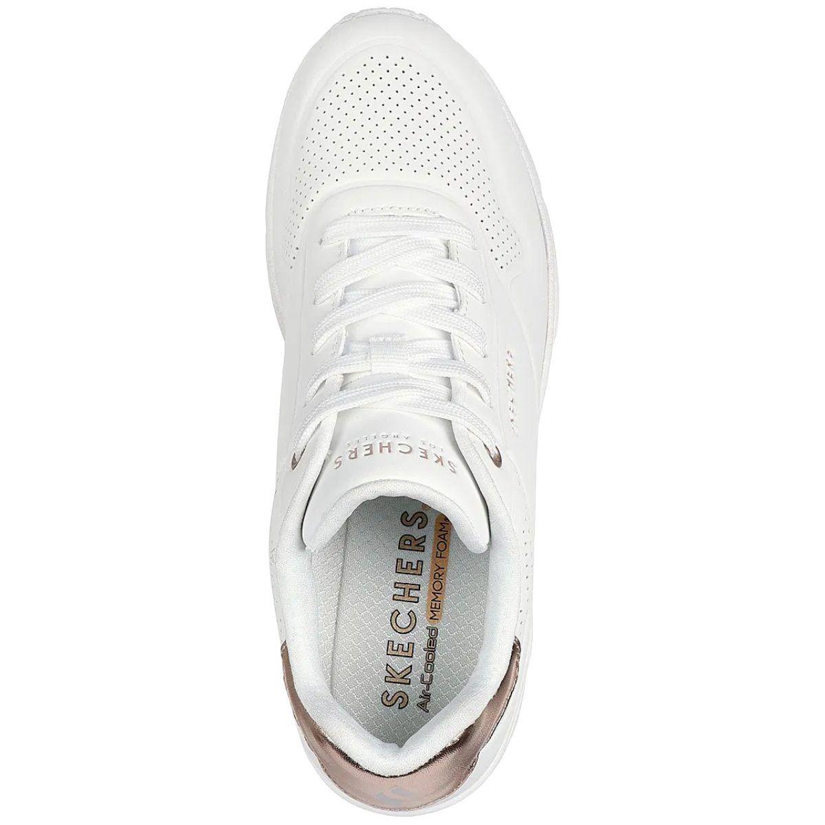 ZAPATILLAS SKECHERS MUJER UNO WEDGE HI STEPS | 177520-WHT-3