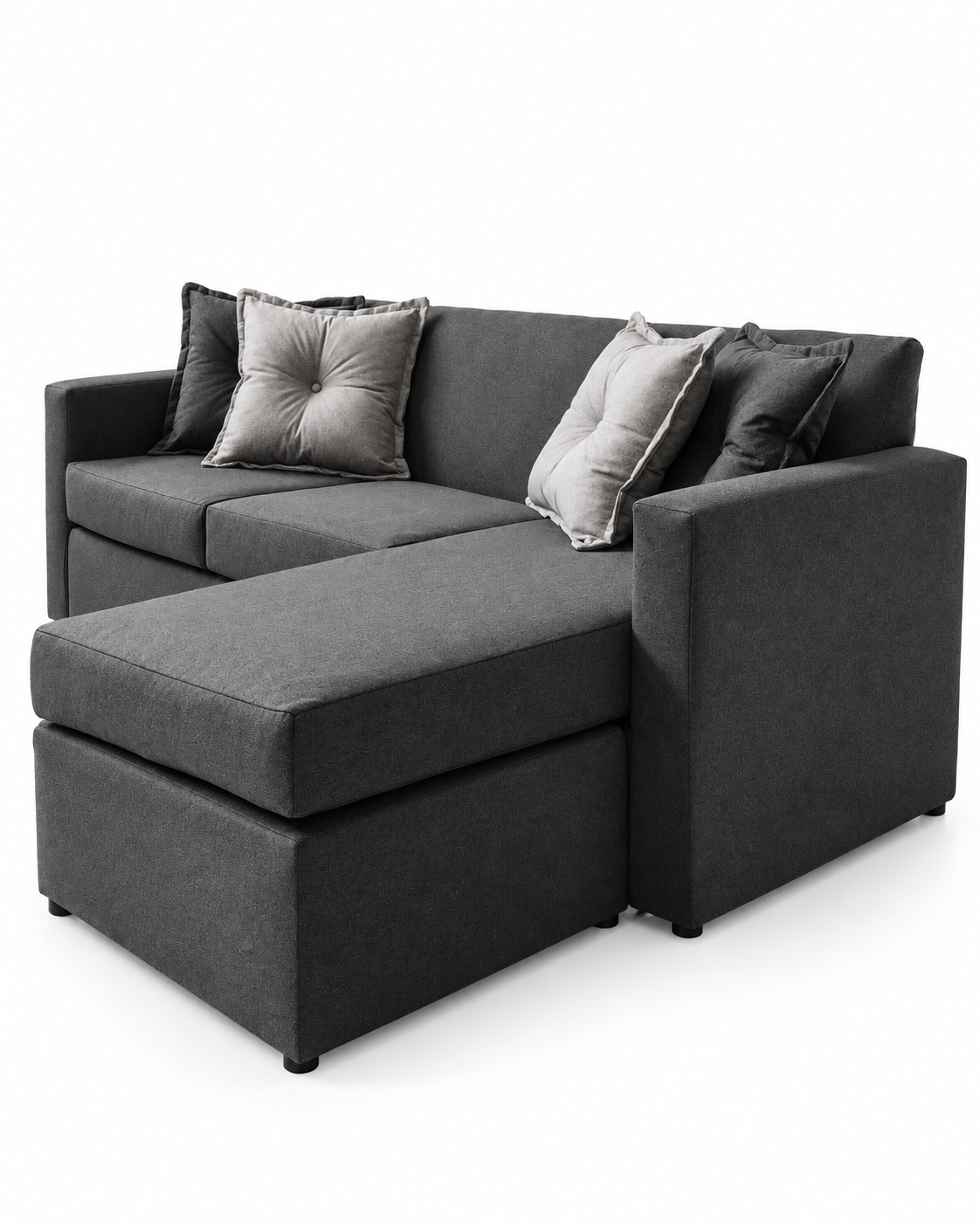 Seccional Reversible Akira Gris Oscuro-2