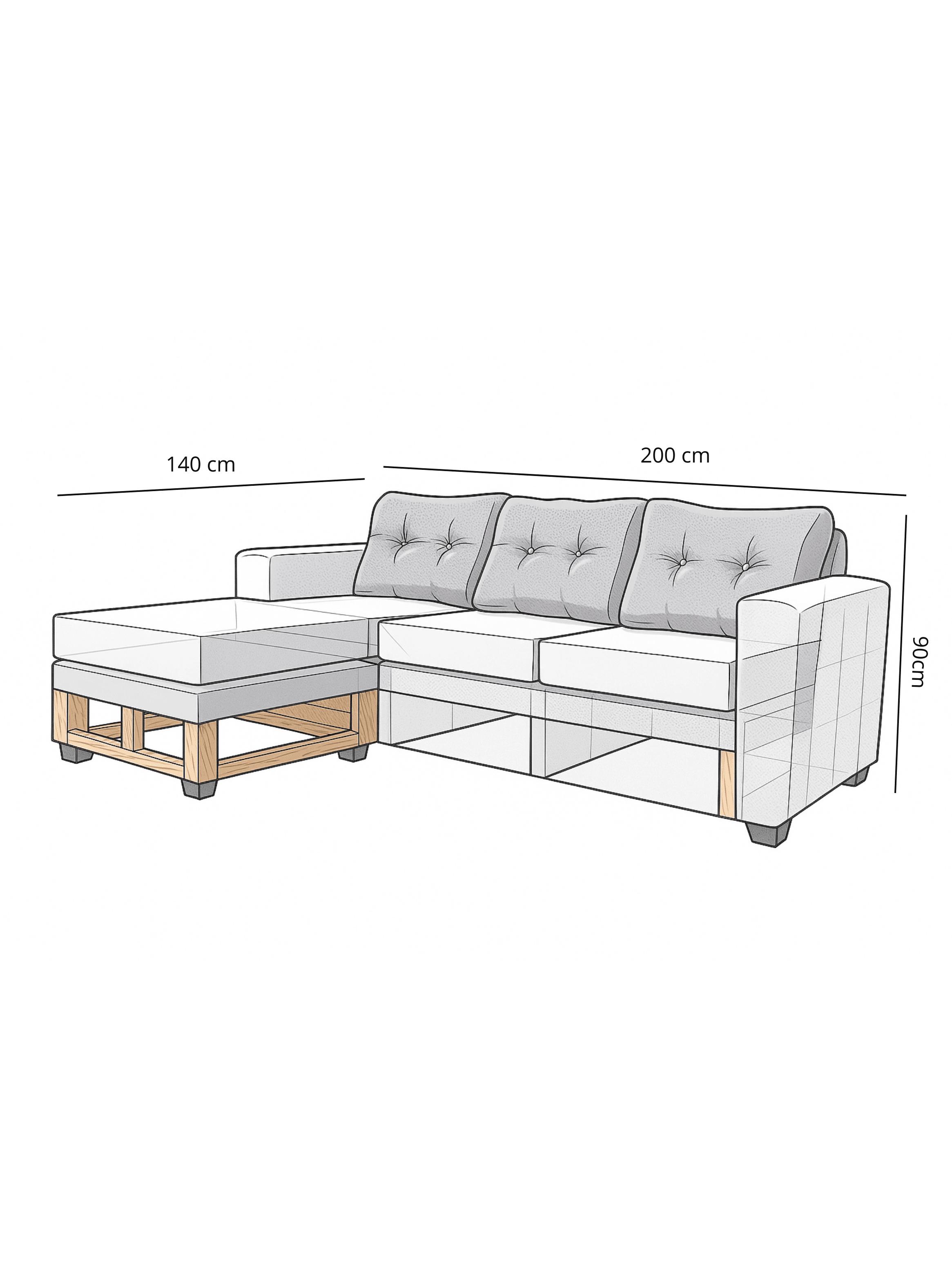 Seccional Richter Gris Perla-3