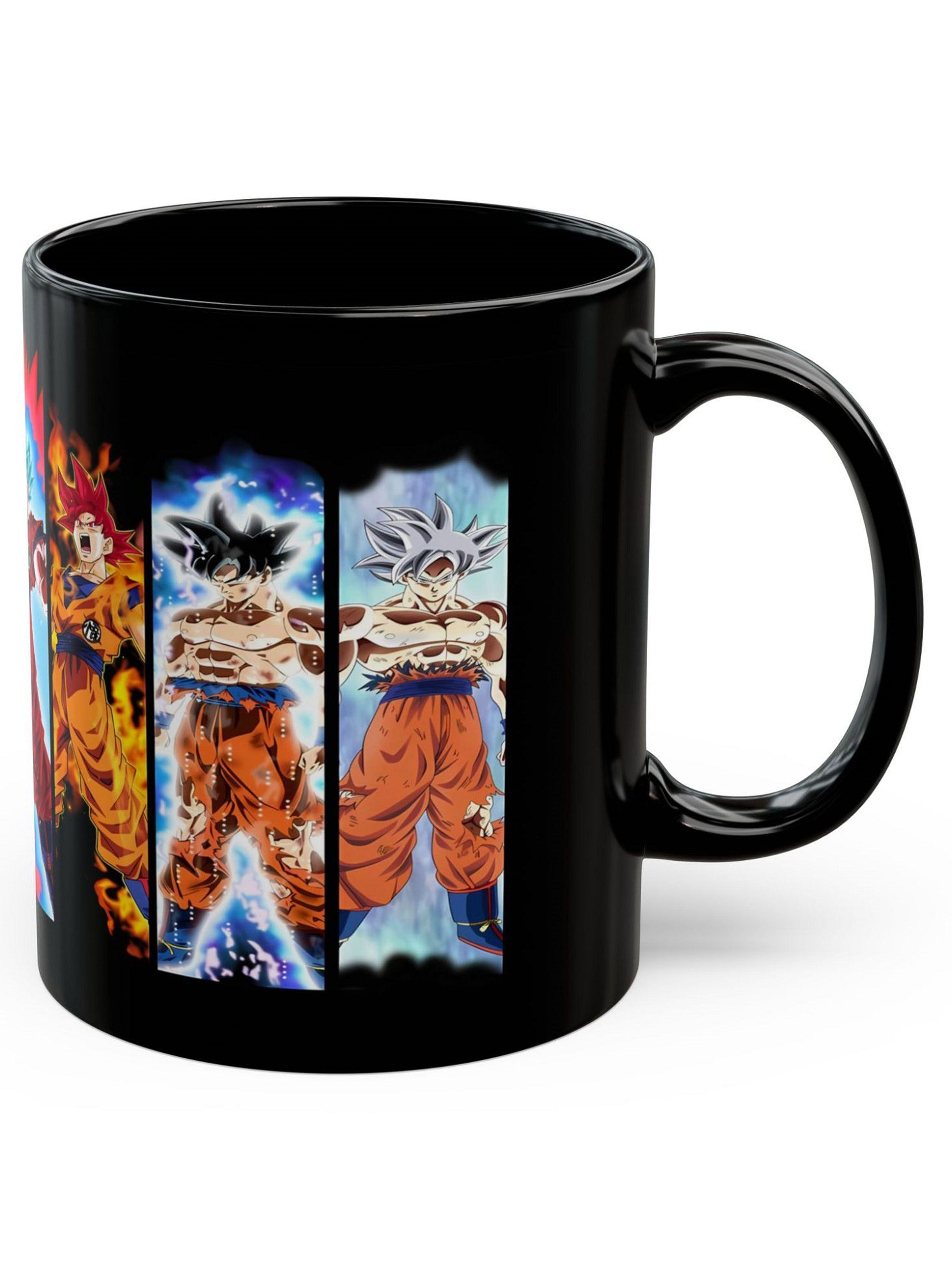 Tazón Premium Negro Dragon Ball Fases Son Goku 325ml-2