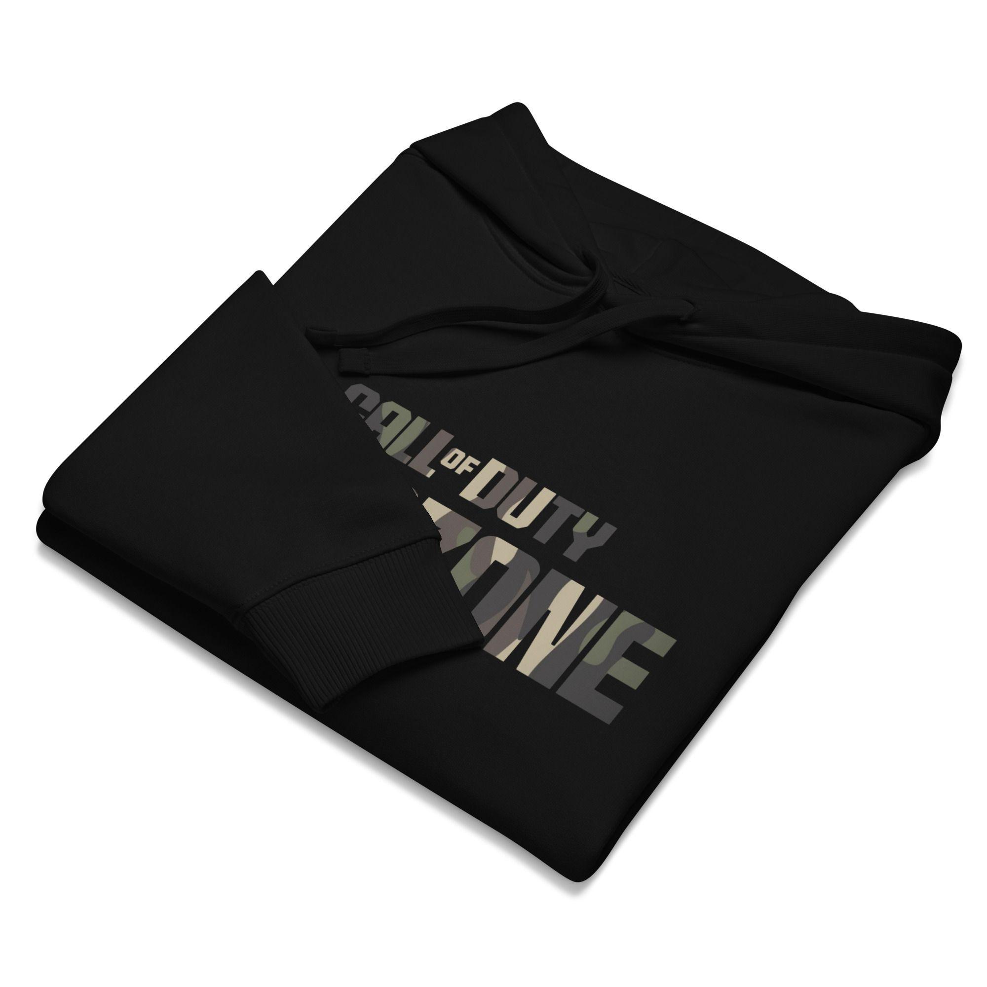 Polerón Gamer Call Of Duty Warzone Negro Con Capucha-1